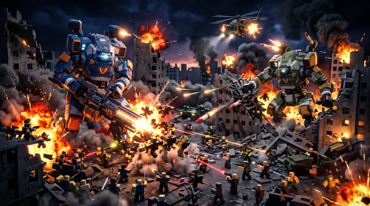 Blockade Battlefront late game battle with Titans and explosions