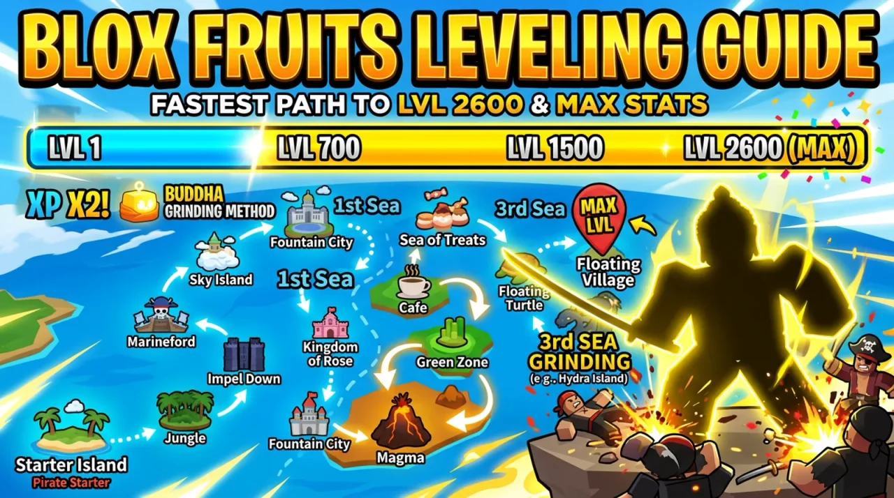 Blox Fruits Leveling Guide Cover
