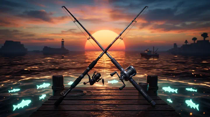 Carbon Rod vs Steady Rod comparison in Fisch
