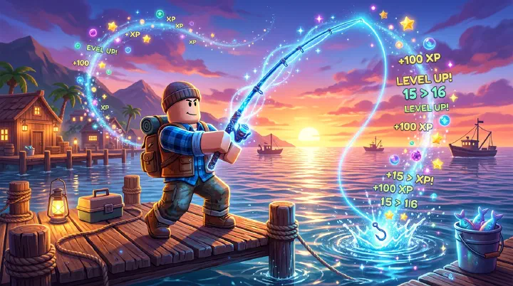 Fisch Leveling & XP Farming Guide Cover
