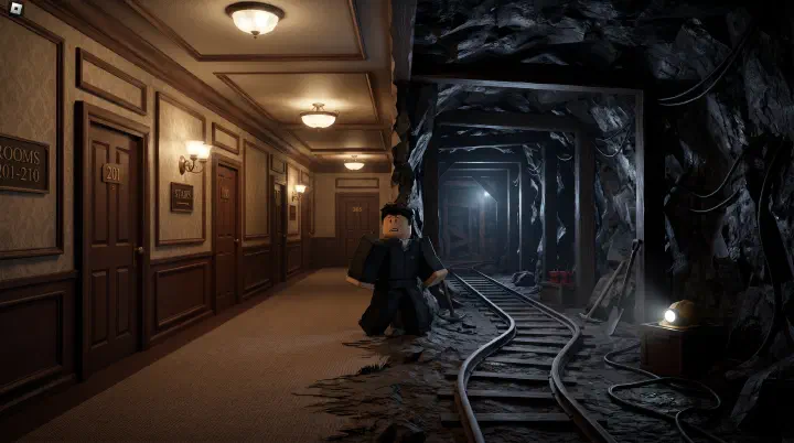 DOORS Hotel vs The Mines difficulty comparison