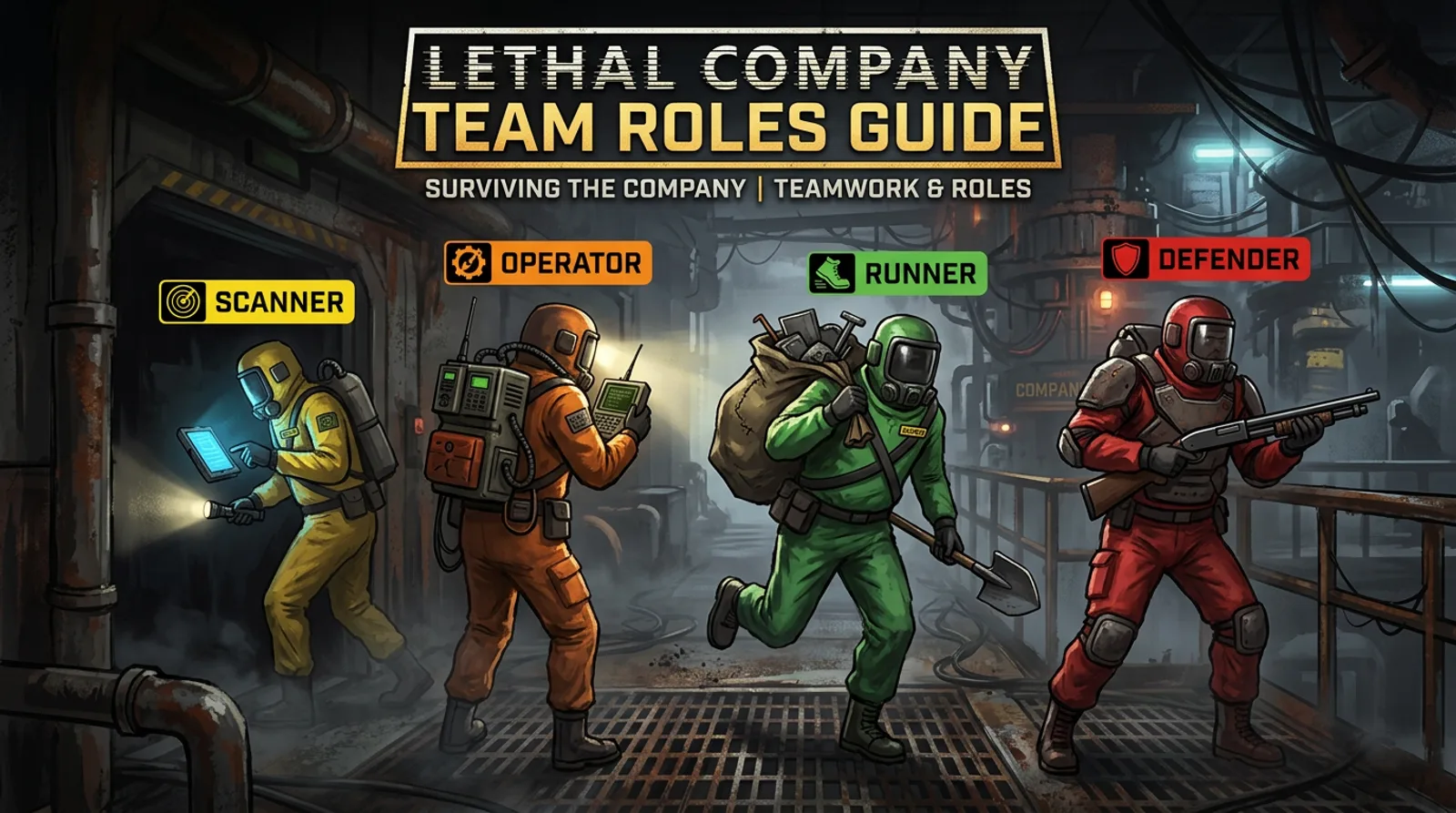 Lethal Company Co-op Team Roles Guide Cover
