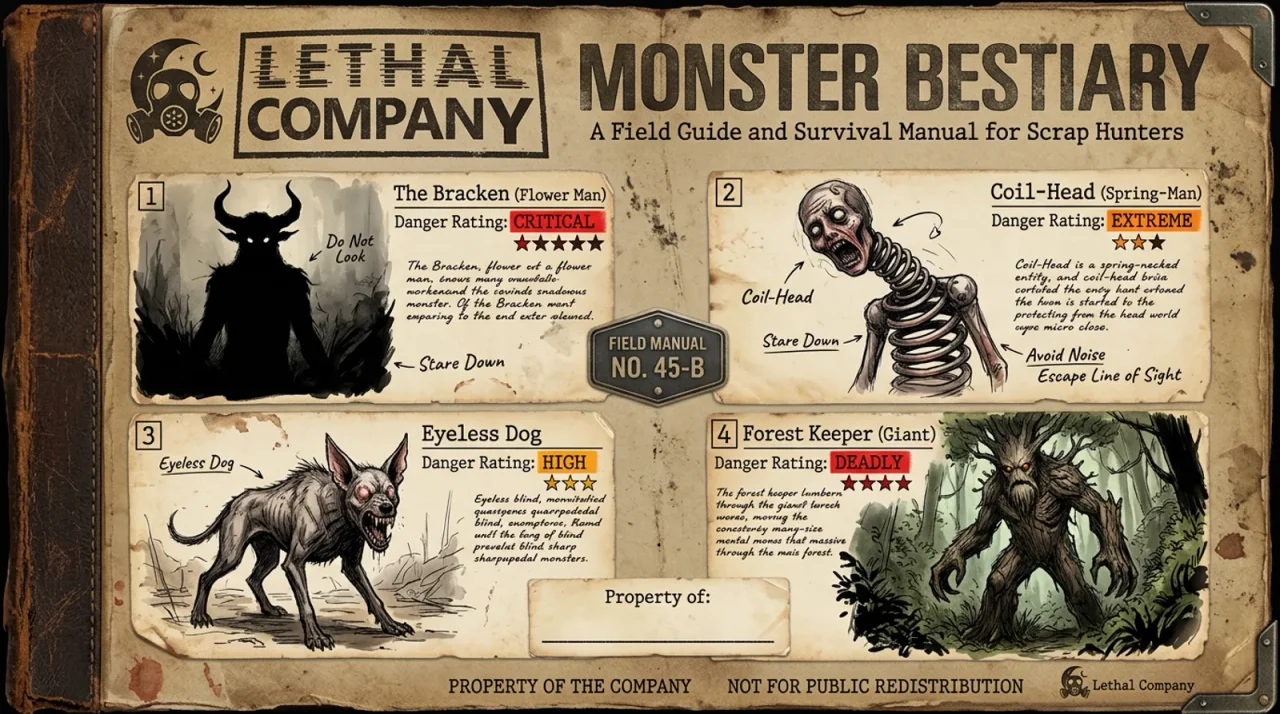 Lethal Company Monster Bestiary: Every Entity Explained (2026) Guide Cover