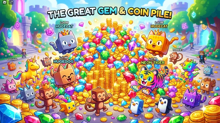 Pet Simulator 99 Gems and Coins Farming Guide Cover