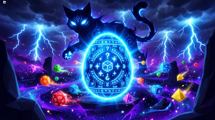 Pet Simulator 99 Void RNG Event — dice rolling and rare pets in a dark void world