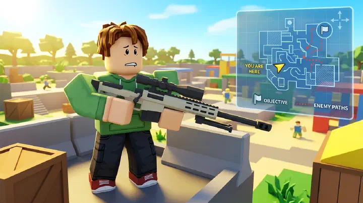 Snipe first match beginner guide cover with sniper scope overlay